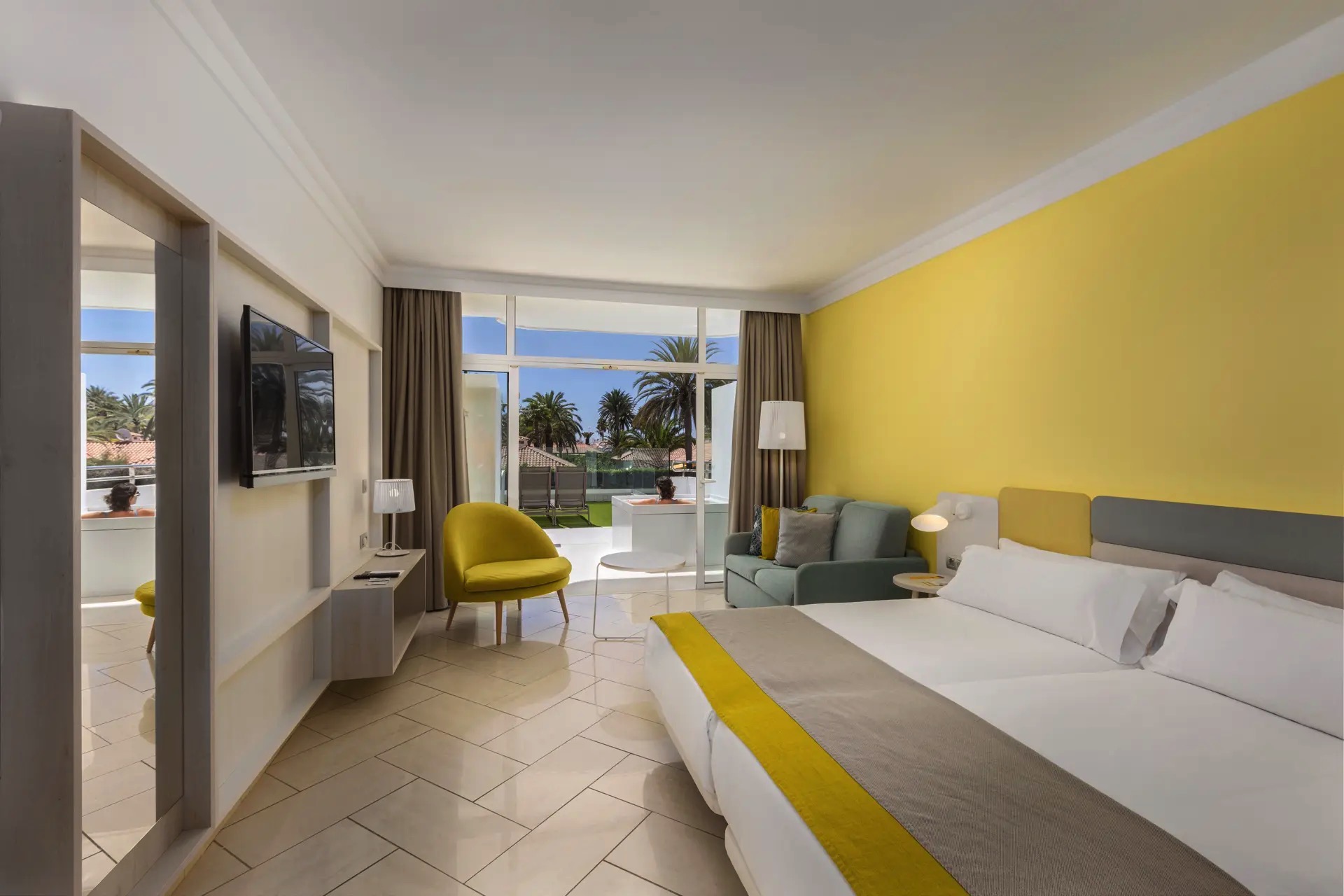 cama habitación double superior hotel abora catarina