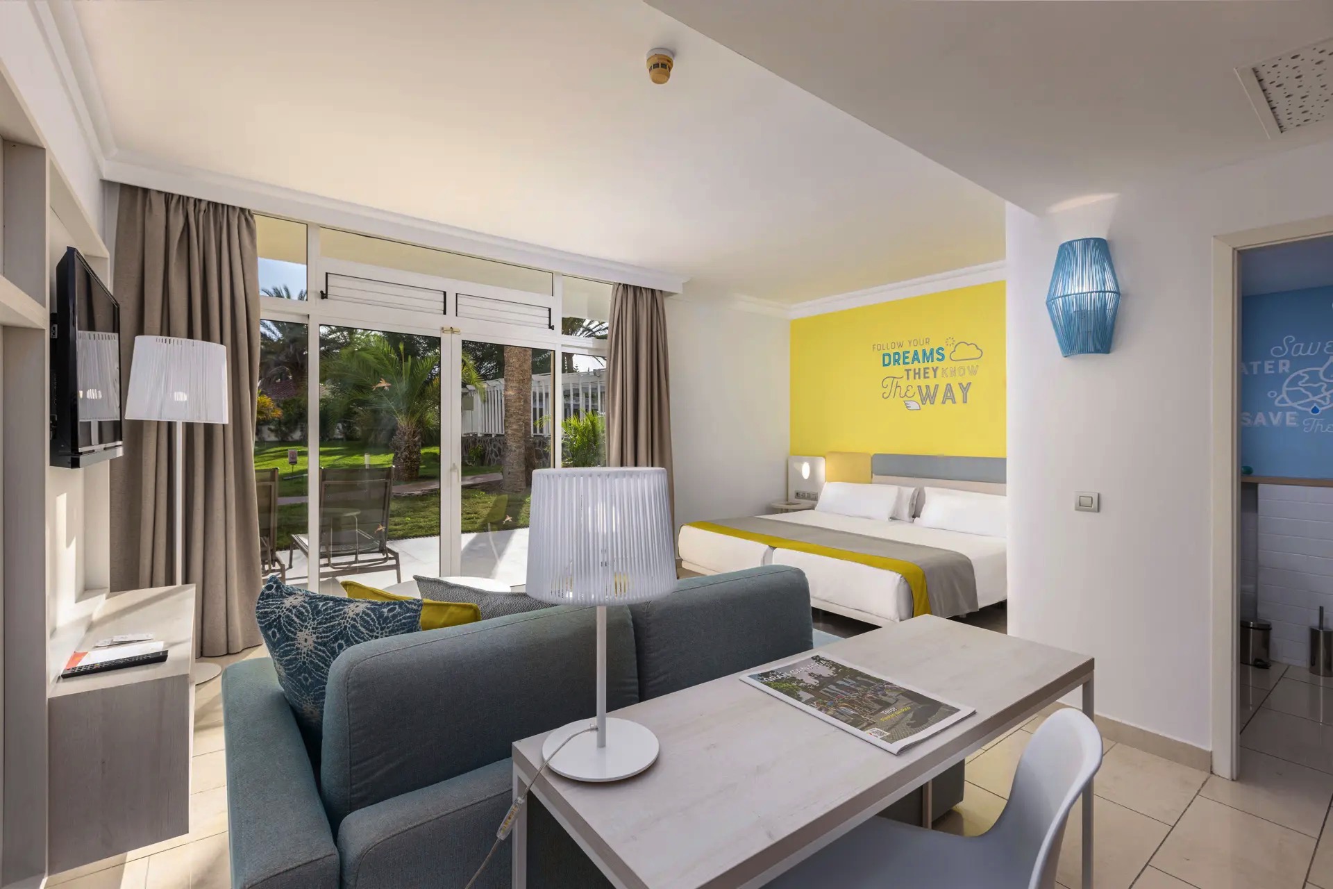 cama habitación double garden hotel abora catarina