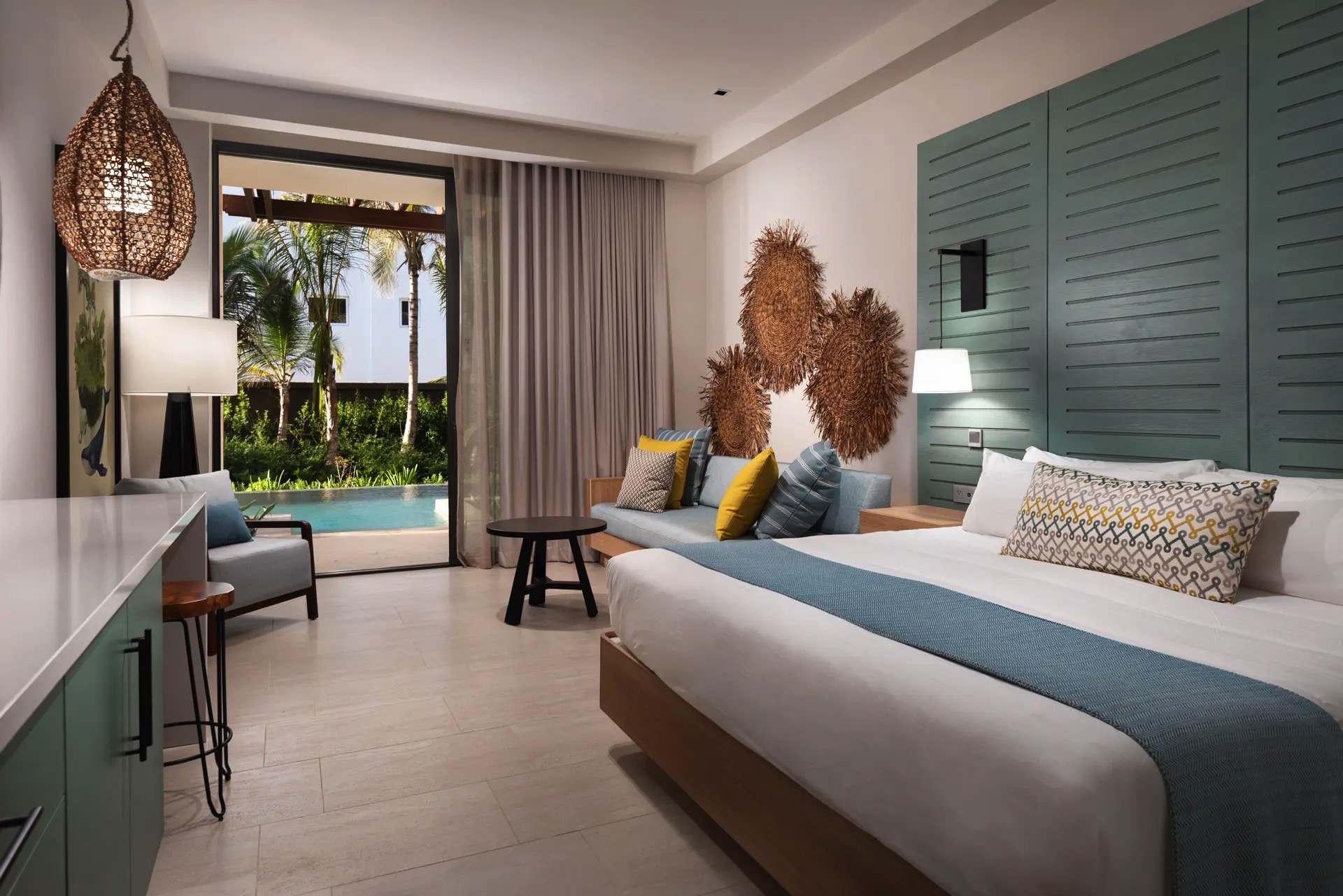 cama adults king swim up junior suite lopesan costa bavaro resort, spa & casino