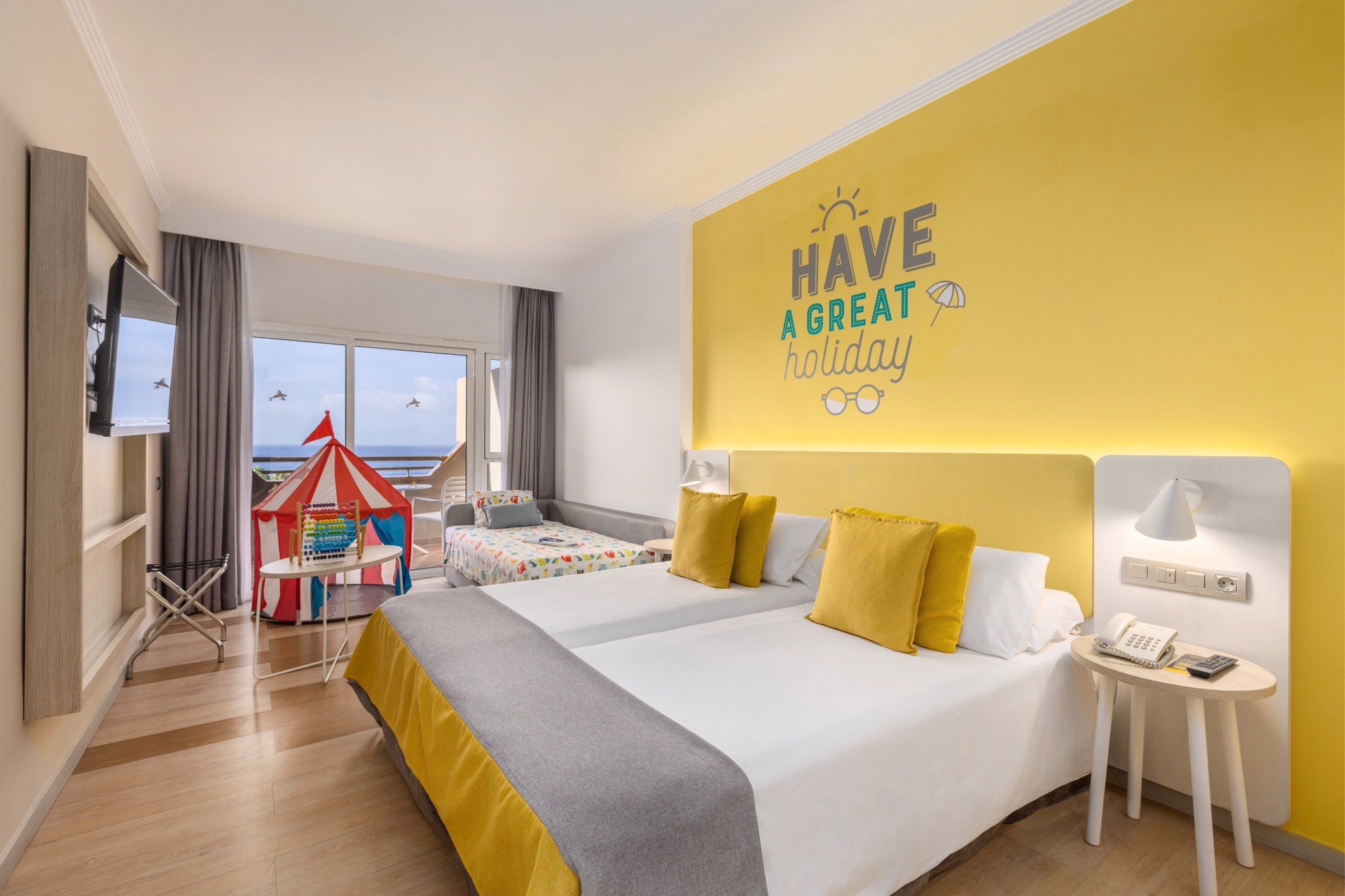 bed double family room abora continental by lopesan hotels