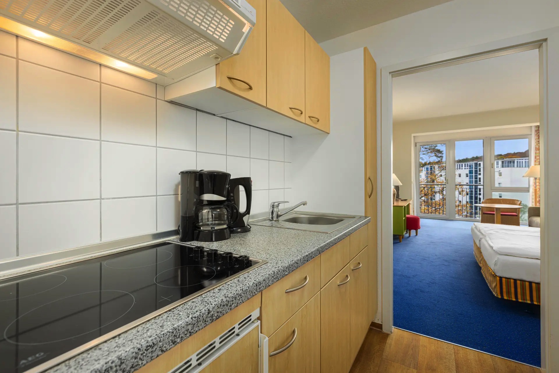 kitchen apartment 1.5 bedrooms ifa rügen hotel