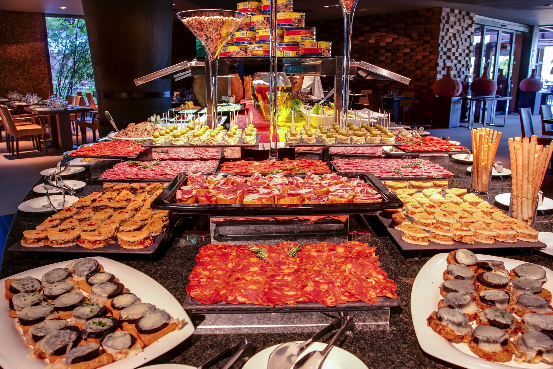 photos buffet baobab of hotel baobab in gran canaria