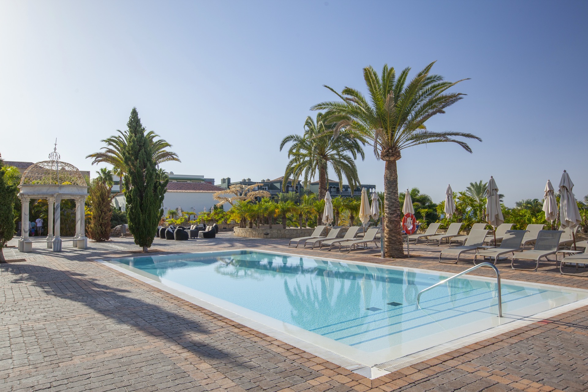 lopesan villa del conde resort & thalasso arches swimming pool area