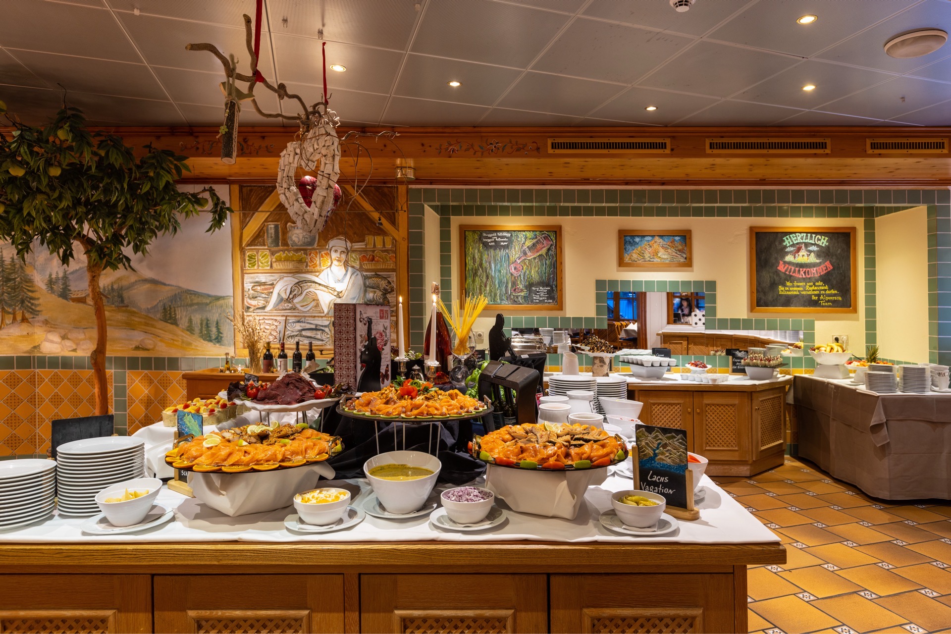 buffet restaurant ifa alpenrose hotel