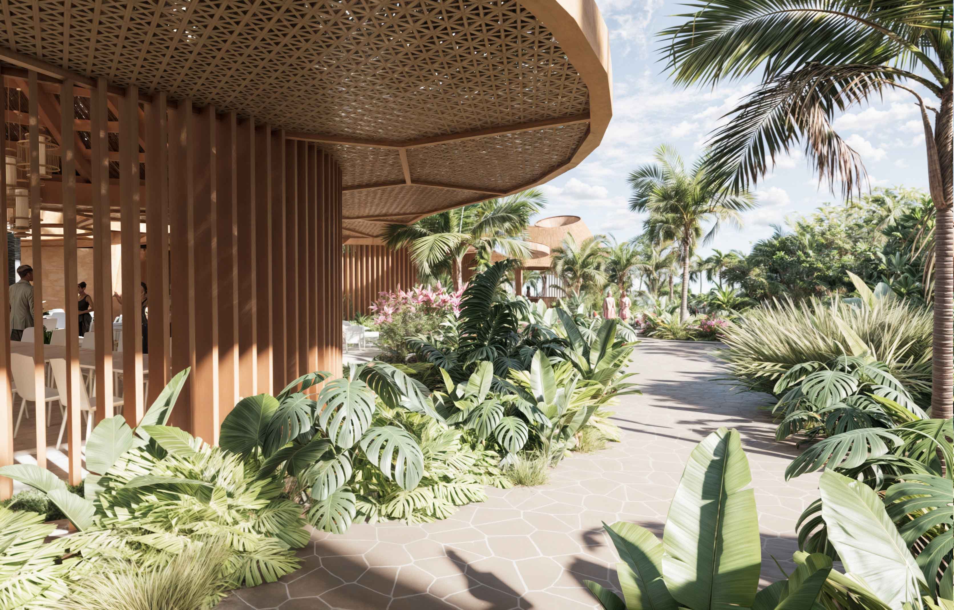 Tropische Cocktails in der Vela Beach Bar Lopesan Caoba Lagoon