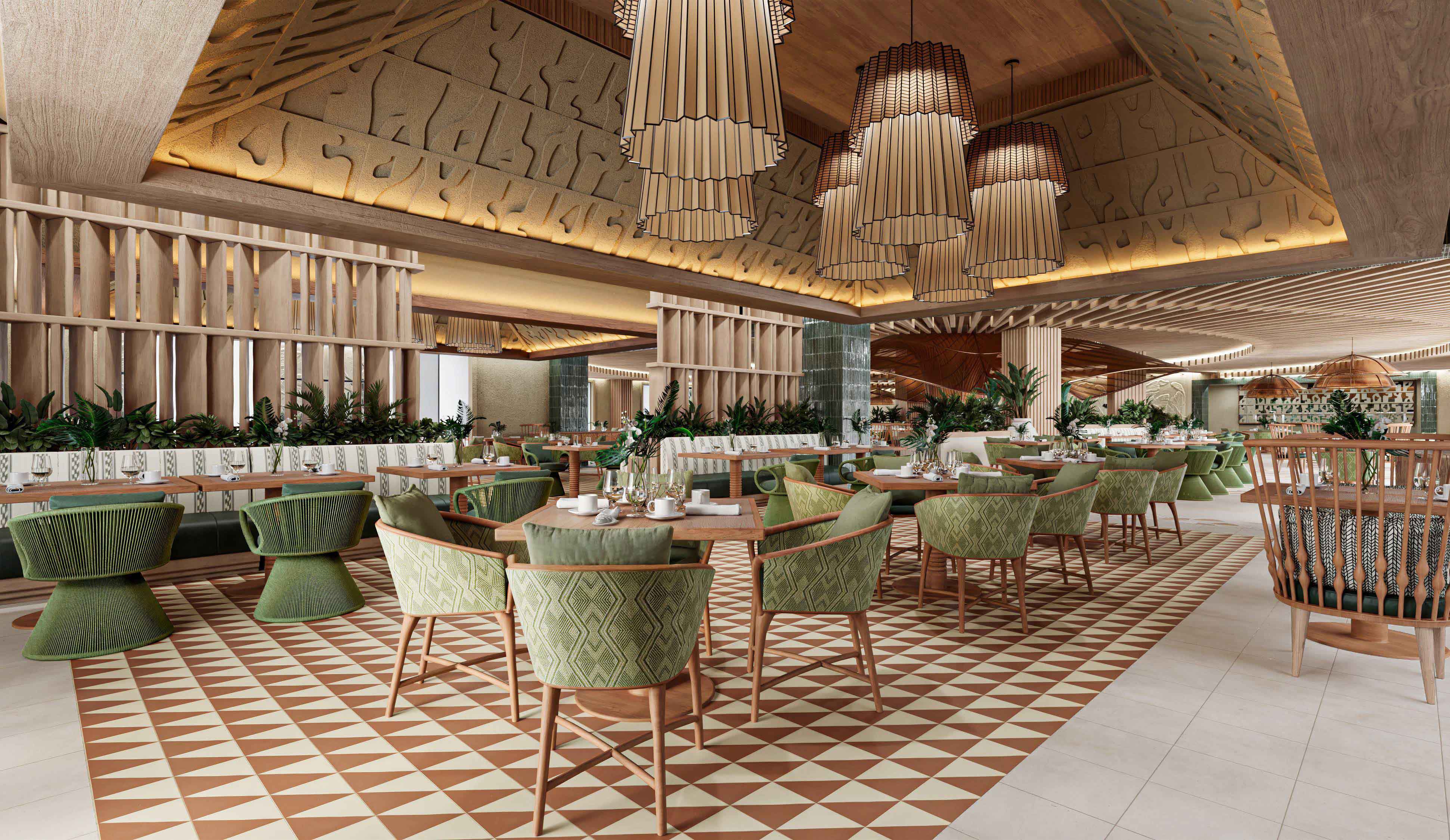 Buffet Pavillion mit internationaler Küche im Lopesan Caoba Lagoon